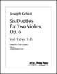 Six Duettos for Two Violins, Op. 6 #1 Violin Duet cover